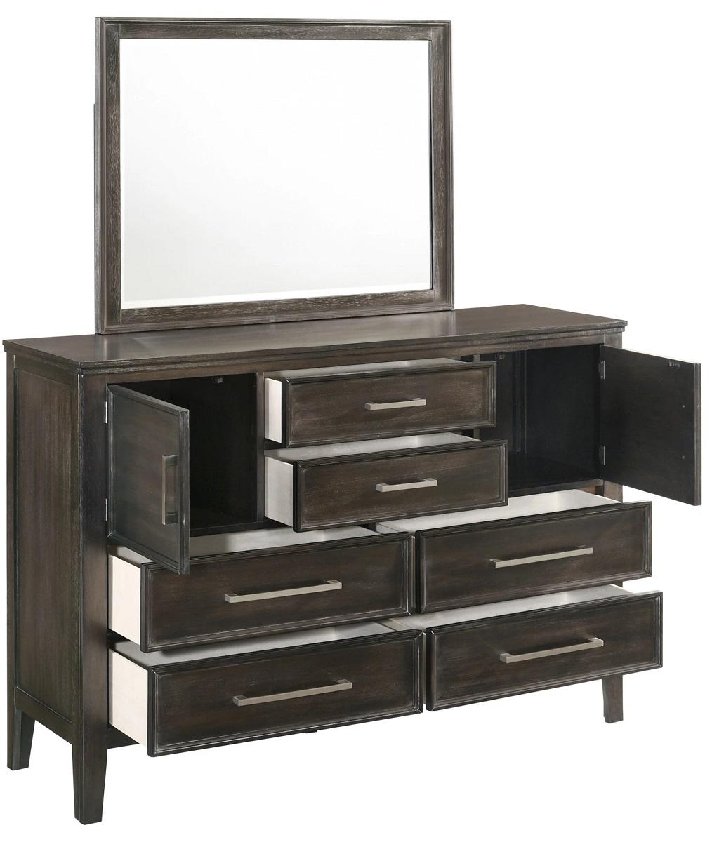 New Classic Furniture Andover 6 Drawer Dresser in Nutmeg - Ideal Furniture (Fresno,CA)