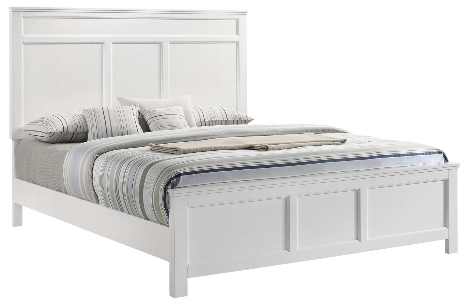 New Classic Furniture Andover Full Bed in White - Ideal Furniture (Fresno,CA)