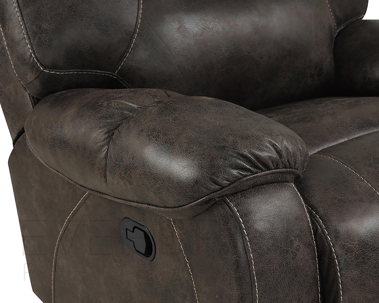 New Classic Furniture Anton Glider Recliner in Chocolate - Ideal Furniture (Fresno,CA)