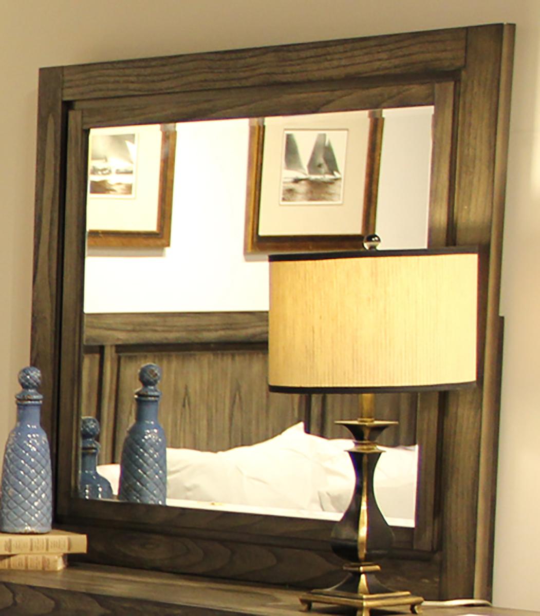New Classic Furniture Ashland Mirror in Rustic Brown - Ideal Furniture (Fresno,CA)