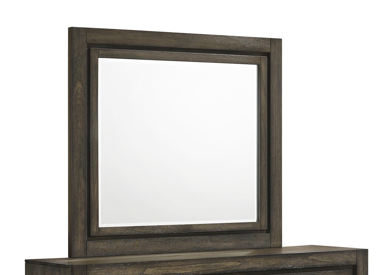 New Classic Furniture Ashland Mirror in Rustic Brown - Ideal Furniture (Fresno,CA)