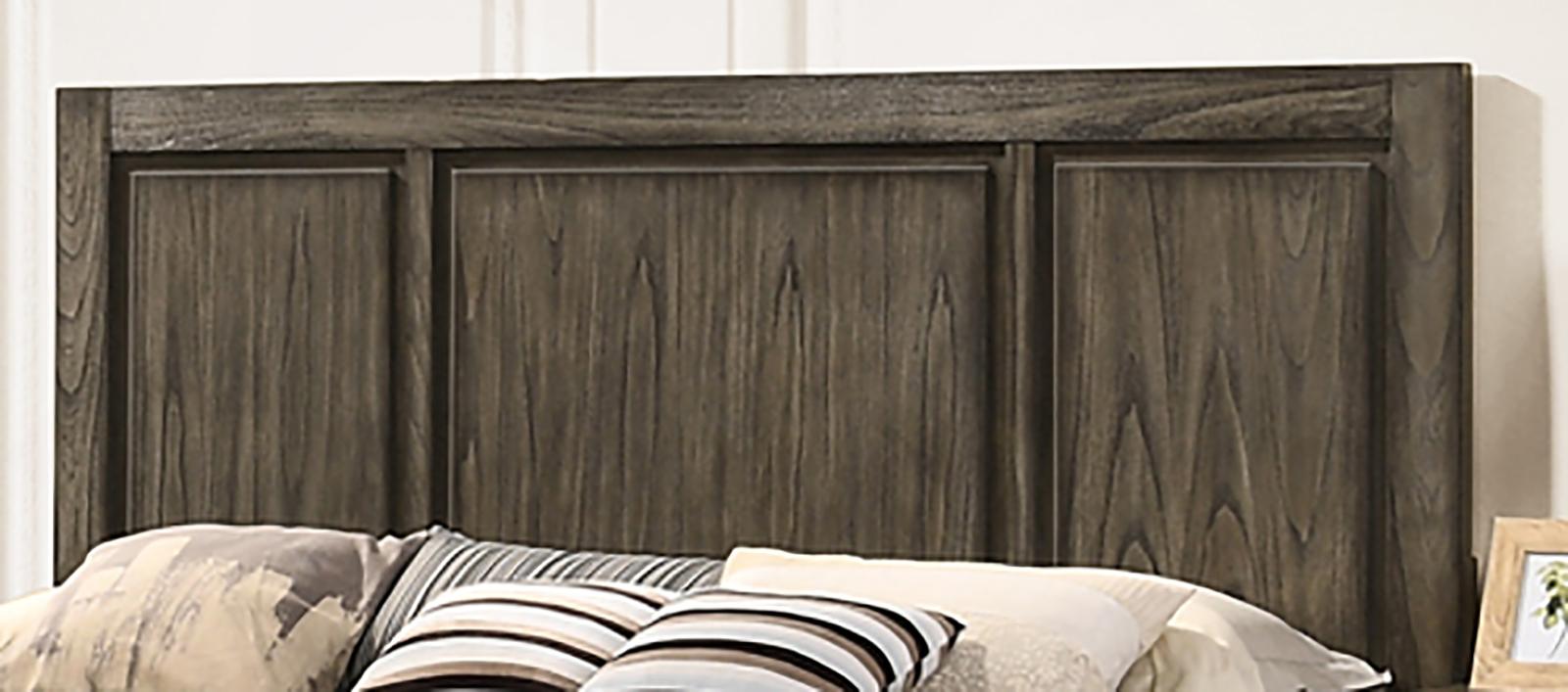 New Classic Furniture Ashland California King Panel Bed in Rustic Brown - Ideal Furniture (Fresno,CA)