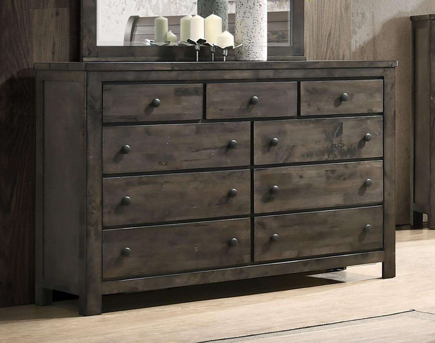 New Classic Furniture Blue Ridge Dresser in Rustic Gray - Ideal Furniture (Fresno,CA)