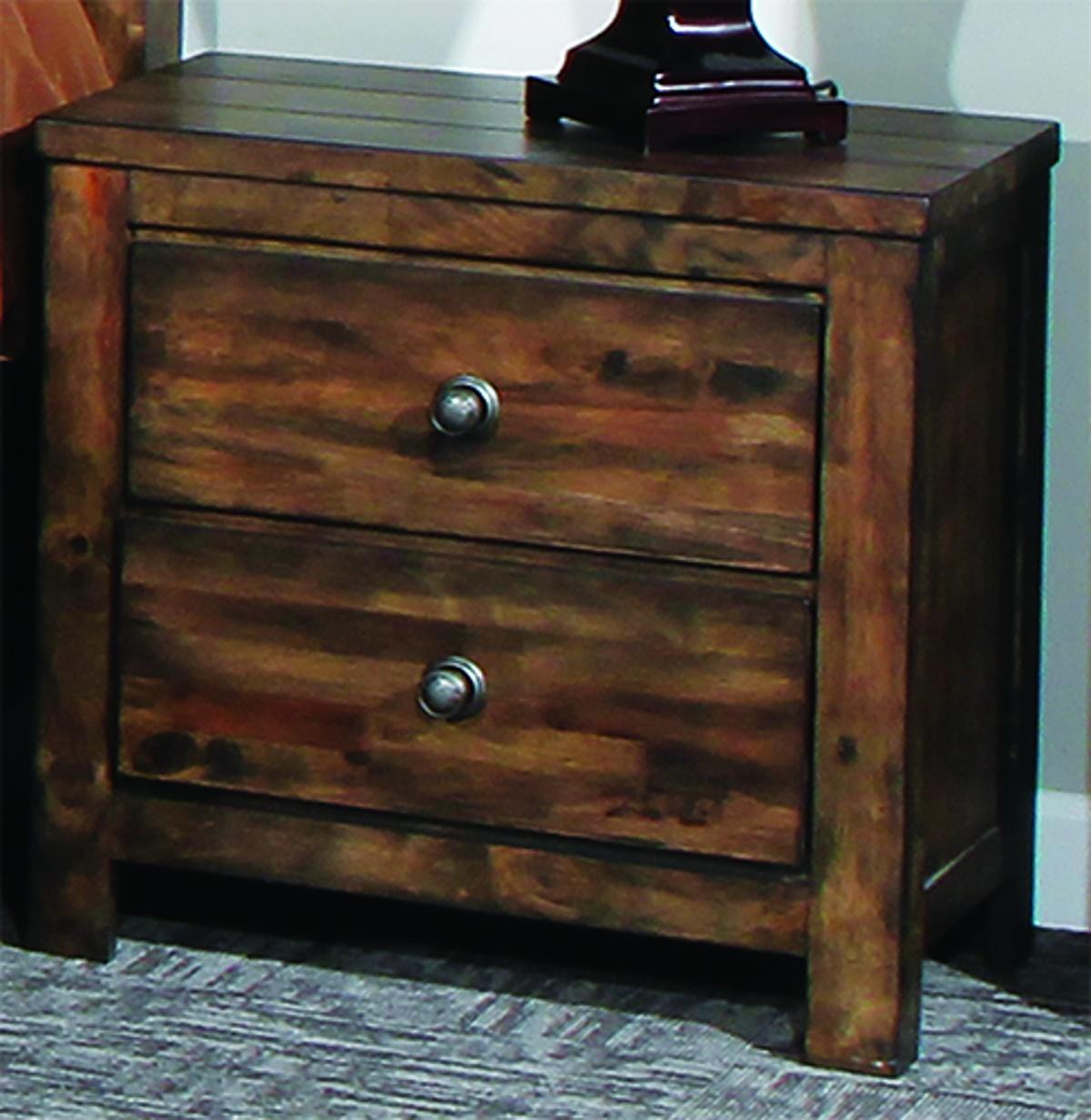 New Classic Furniture Blue Ridge Nightstand in Rustic Gray - Ideal Furniture (Fresno,CA)