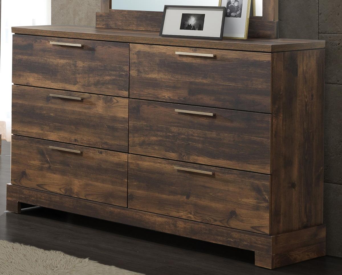 New Classic Furniture Campbell 6 Drawer Dresser in Ranchero - Ideal Furniture (Fresno,CA)