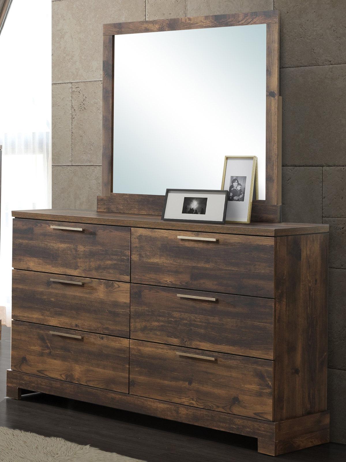 New Classic Furniture Campbell Mirror in Ranchero - Ideal Furniture (Fresno,CA)