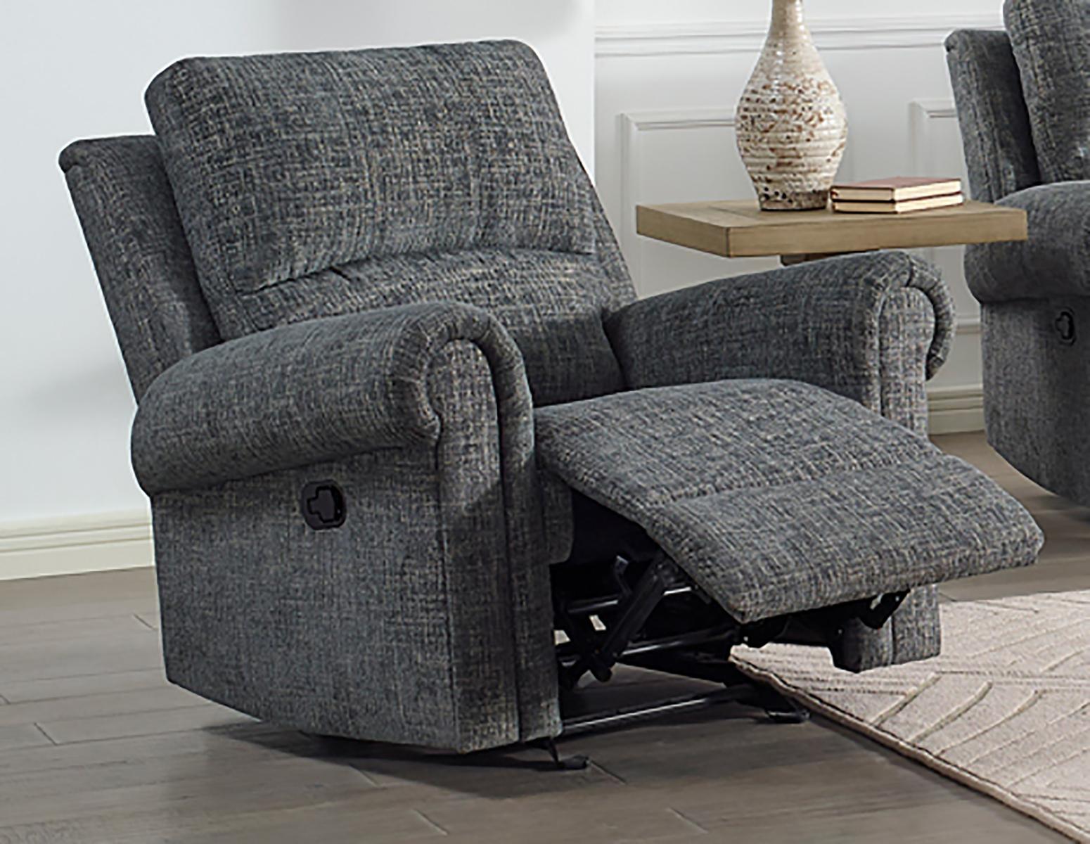 New Classic Furniture Connor Glider Recliner in Gray - Ideal Furniture (Fresno,CA)