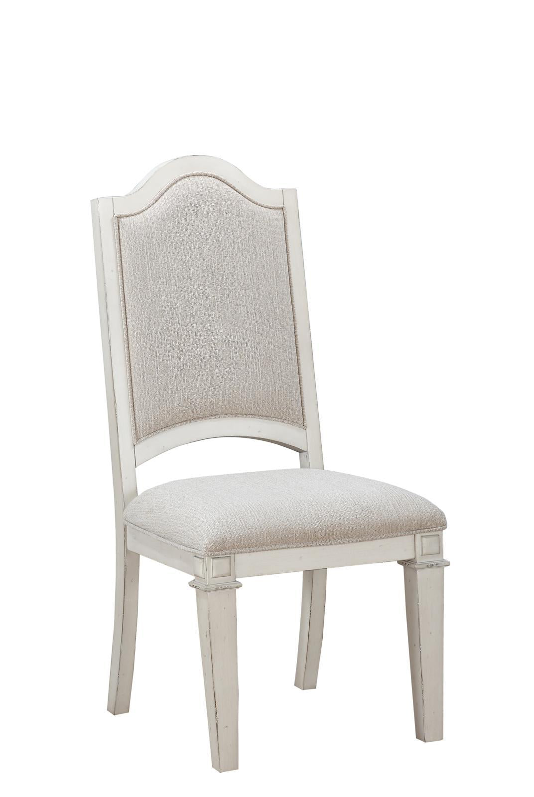 New Classic Furniture Anastasia Side Chair in Antique Bisque (Set of 2) - Ideal Furniture (Fresno,CA)