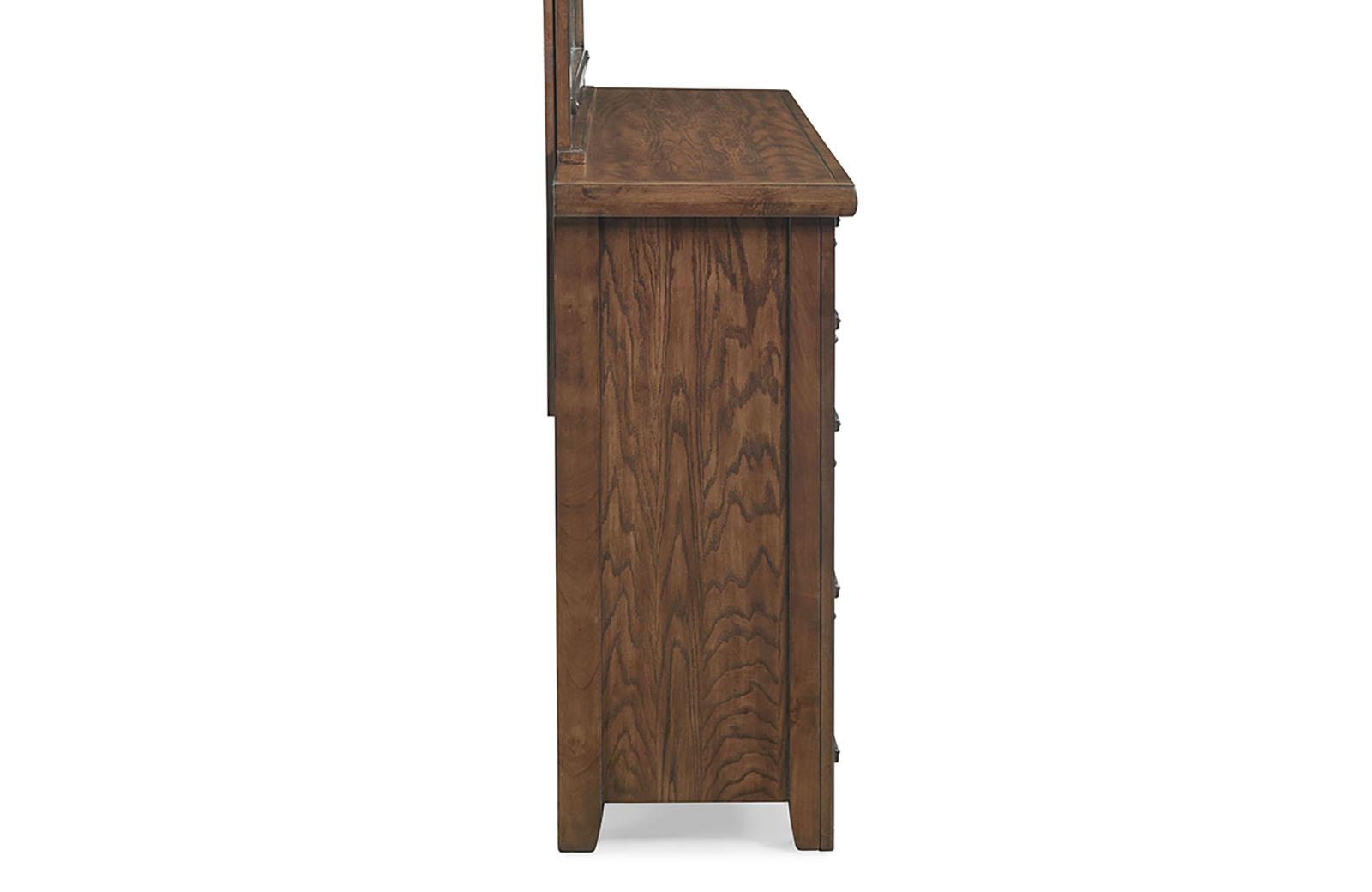 New Classic Furniture Fairfax 8 Drawer Dresser in Medium Oak - Ideal Furniture (Fresno,CA)