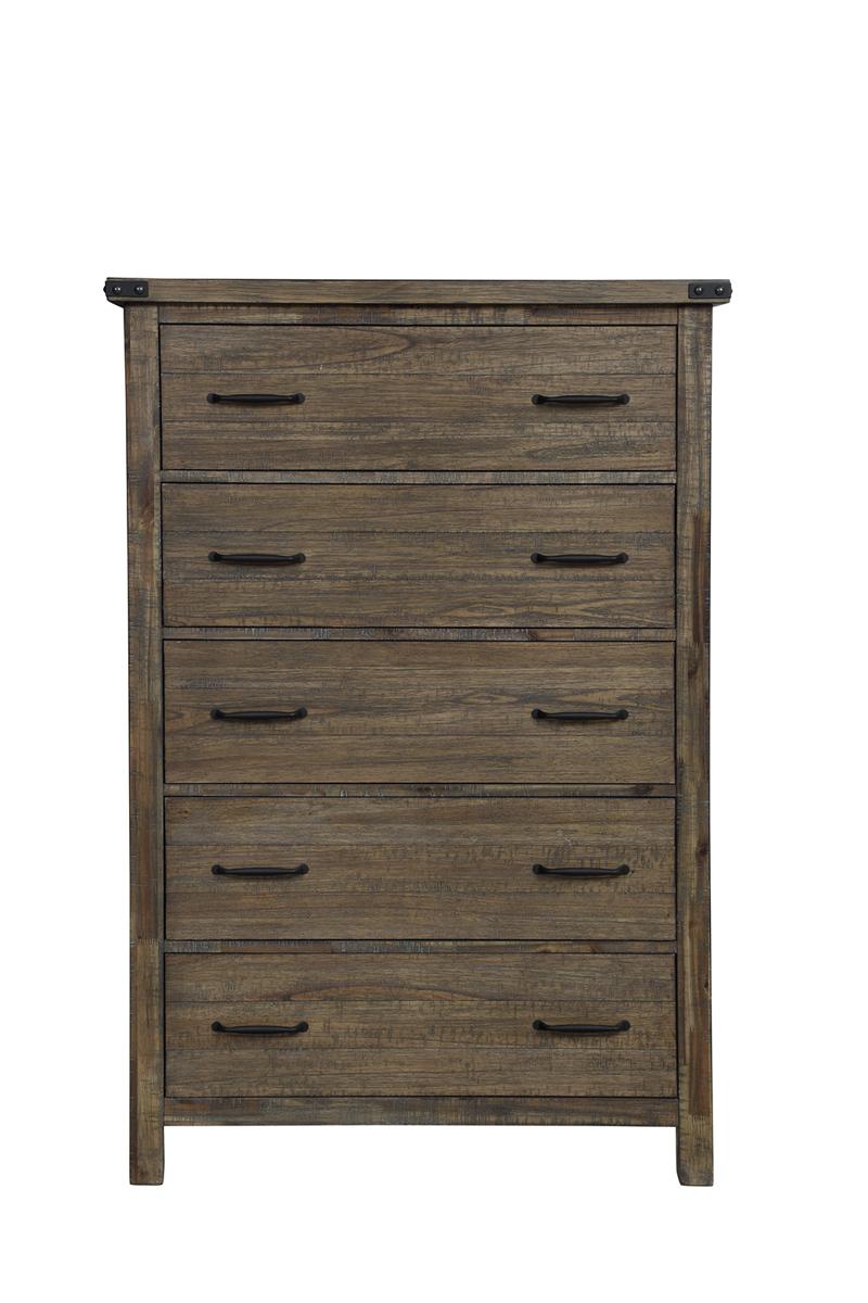 New Classic Furniture Galleon Chest in Weathered Walnut - Ideal Furniture (Fresno,CA)