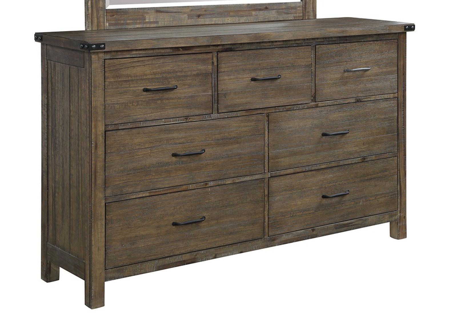 New Classic Furniture Galleon Dresser in Weathered Walnut - Ideal Furniture (Fresno,CA)