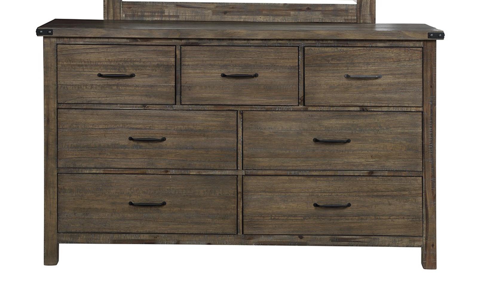 New Classic Furniture Galleon Dresser in Weathered Walnut - Ideal Furniture (Fresno,CA)