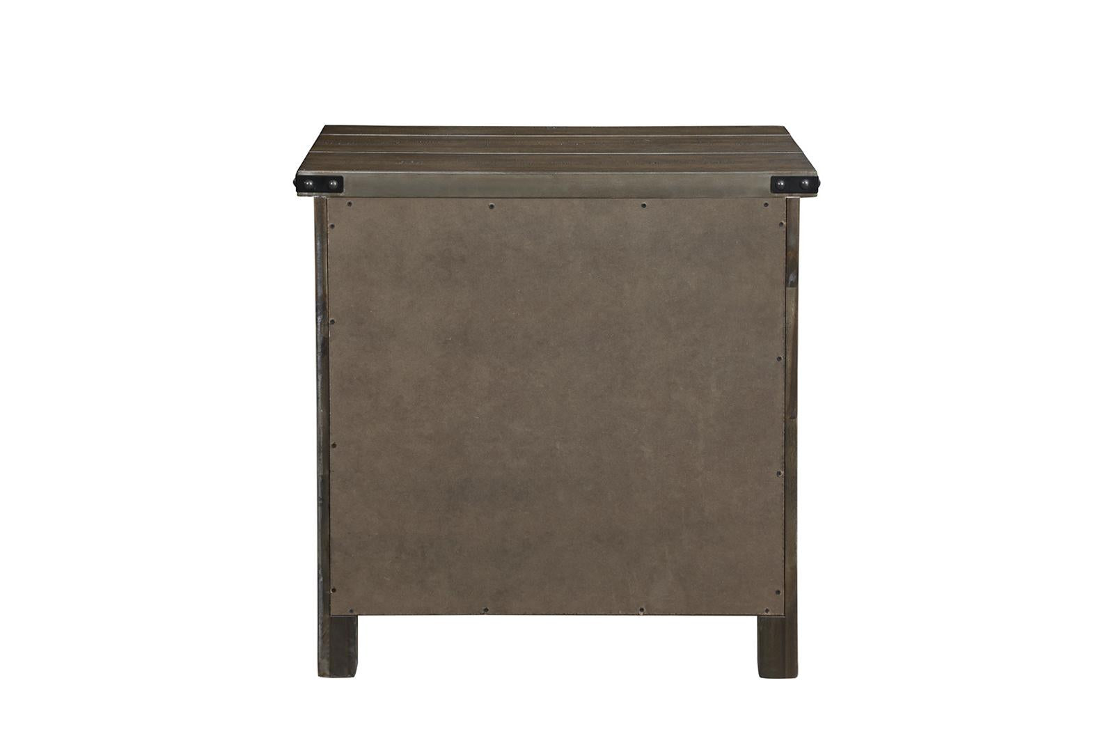 New Classic Furniture Galleon Nightstand in Weathered Walnut - Ideal Furniture (Fresno,CA)