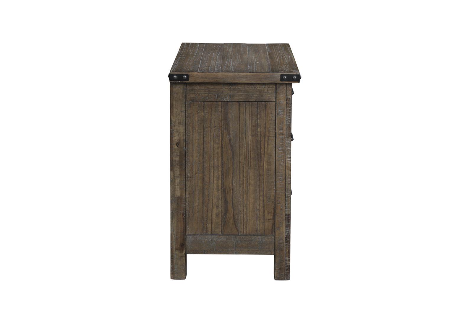 New Classic Furniture Galleon Nightstand in Weathered Walnut - Ideal Furniture (Fresno,CA)