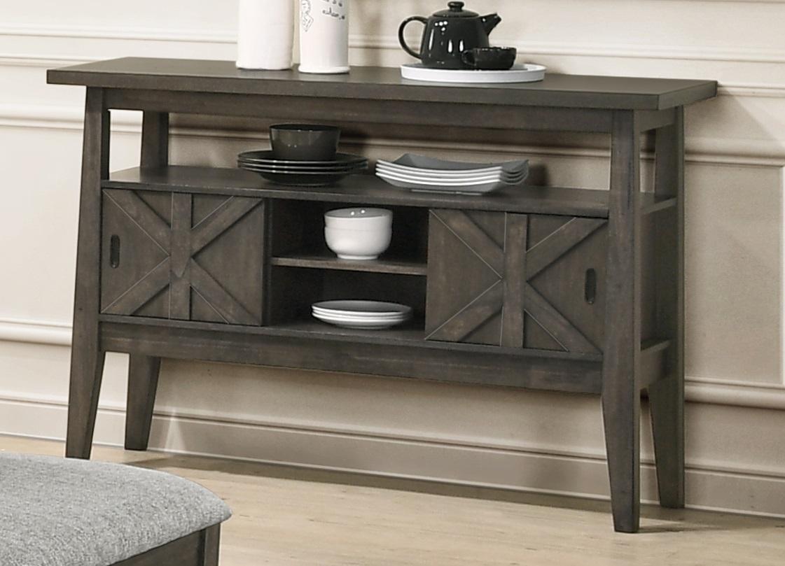New Classic Furniture Gulliver Server in Rustic Brown - Ideal Furniture (Fresno,CA)