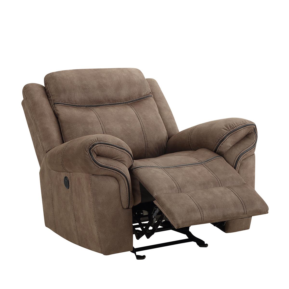 New Classic Furniture Harley Glider Recliner in Light Brown - Ideal Furniture (Fresno,CA)