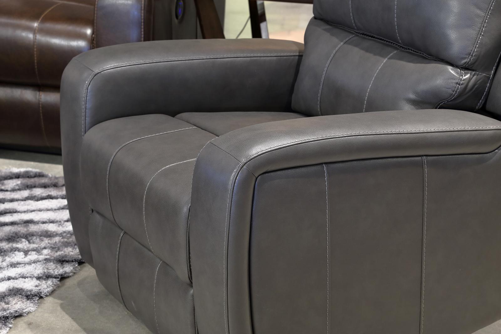 New Classic Furniture Linton Glider Recliner in Gray - Ideal Furniture (Fresno,CA)