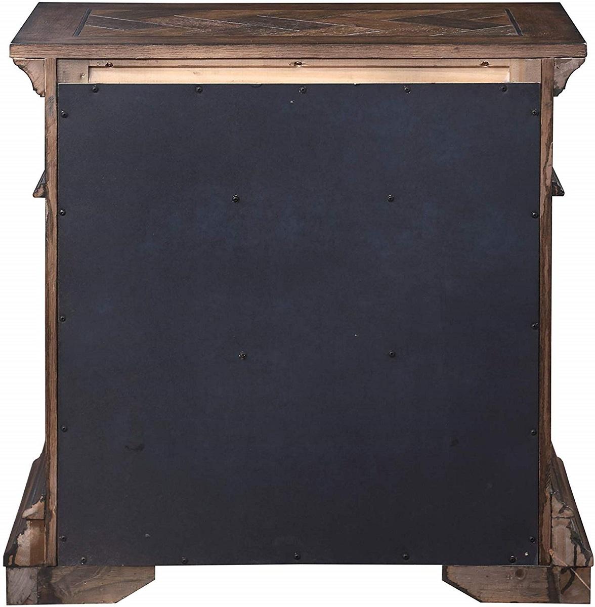 New Classic Furniture Mar Vista 3 Drawer Nightstand in Brushed Walnut - Ideal Furniture (Fresno,CA)
