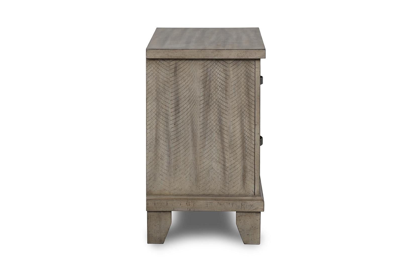 New Classic Furniture Marwick 2 Drawer Nightstand in Sand - Ideal Furniture (Fresno,CA)