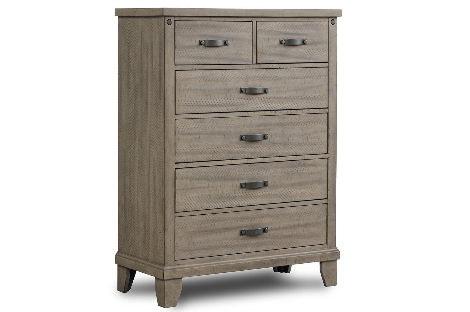 New Classic Furniture Marwick 6 Drawer Chest in Sand - Ideal Furniture (Fresno,CA)