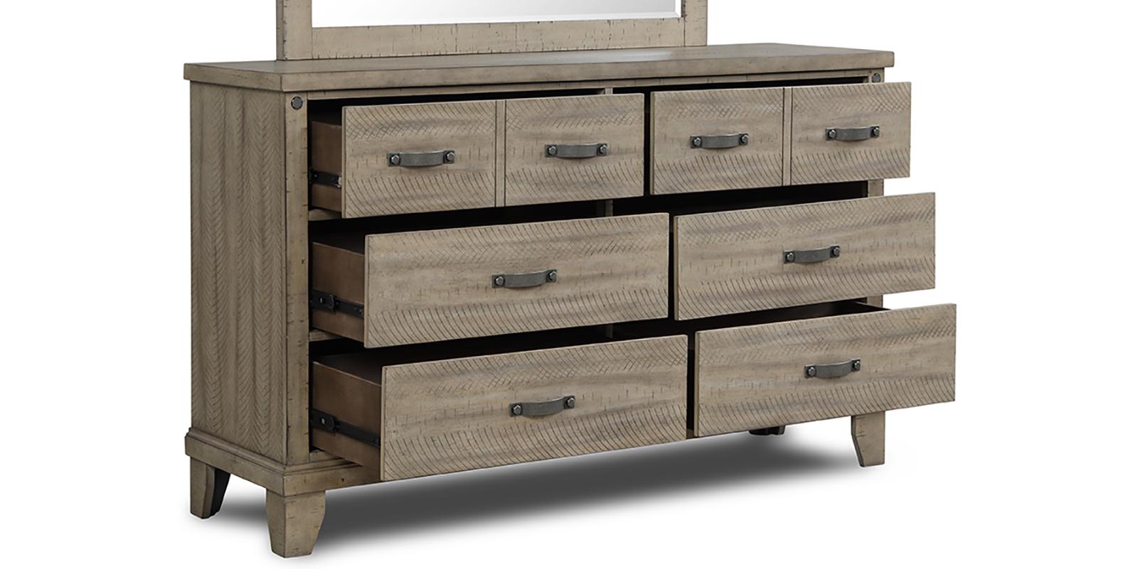 New Classic Furniture Marwick 8 Drawer Dresser in Sand - Ideal Furniture (Fresno,CA)