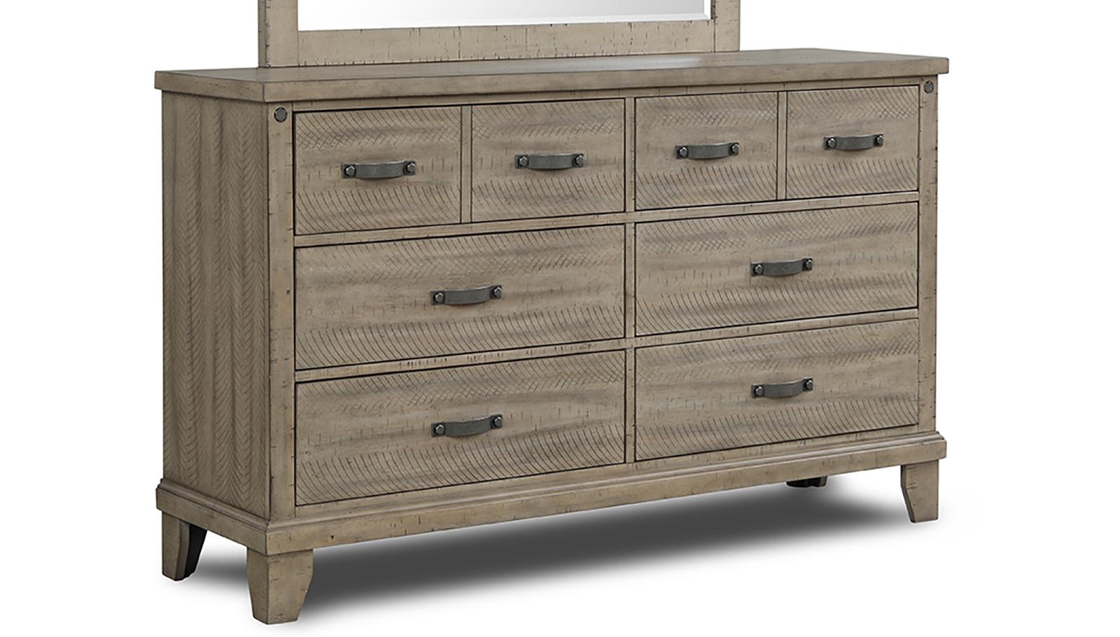 New Classic Furniture Marwick 8 Drawer Dresser in Sand - Ideal Furniture (Fresno,CA)