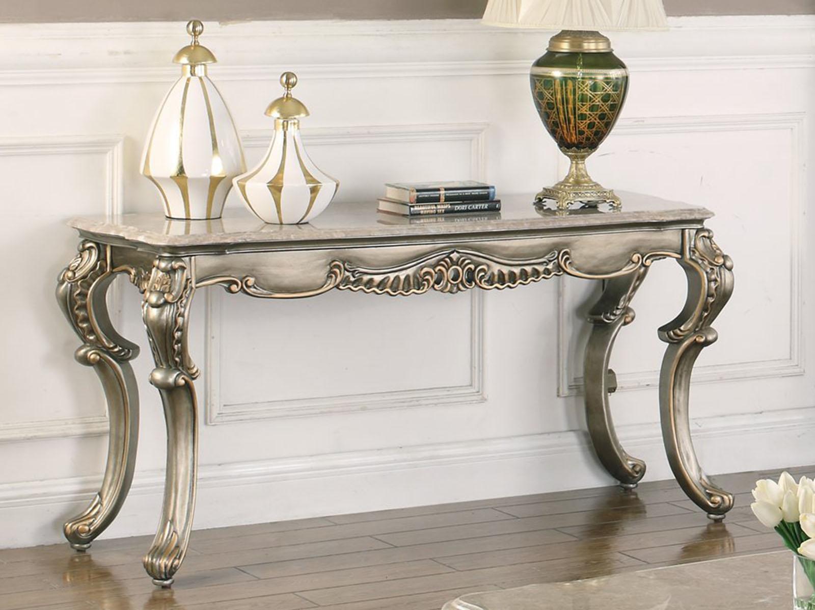 New Classic Furniture Ophelia Console Table - Ideal Furniture (Fresno,CA)