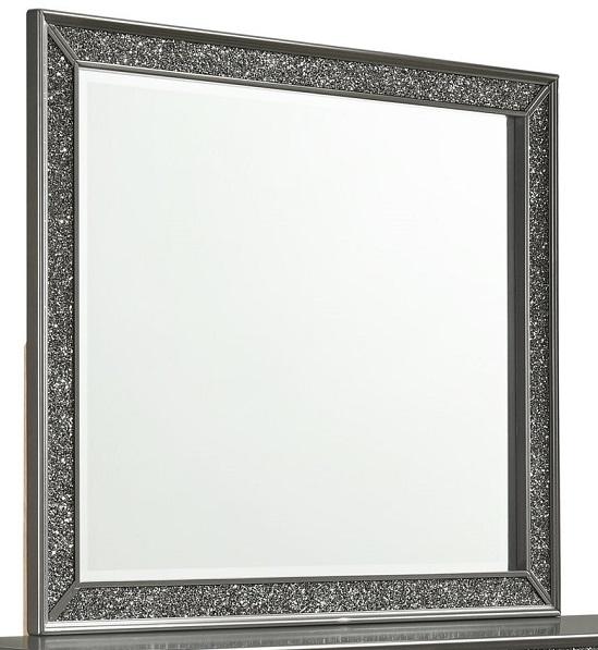 New Classic Furniture Park Imperial Mirror in Pewter - Ideal Furniture (Fresno,CA)