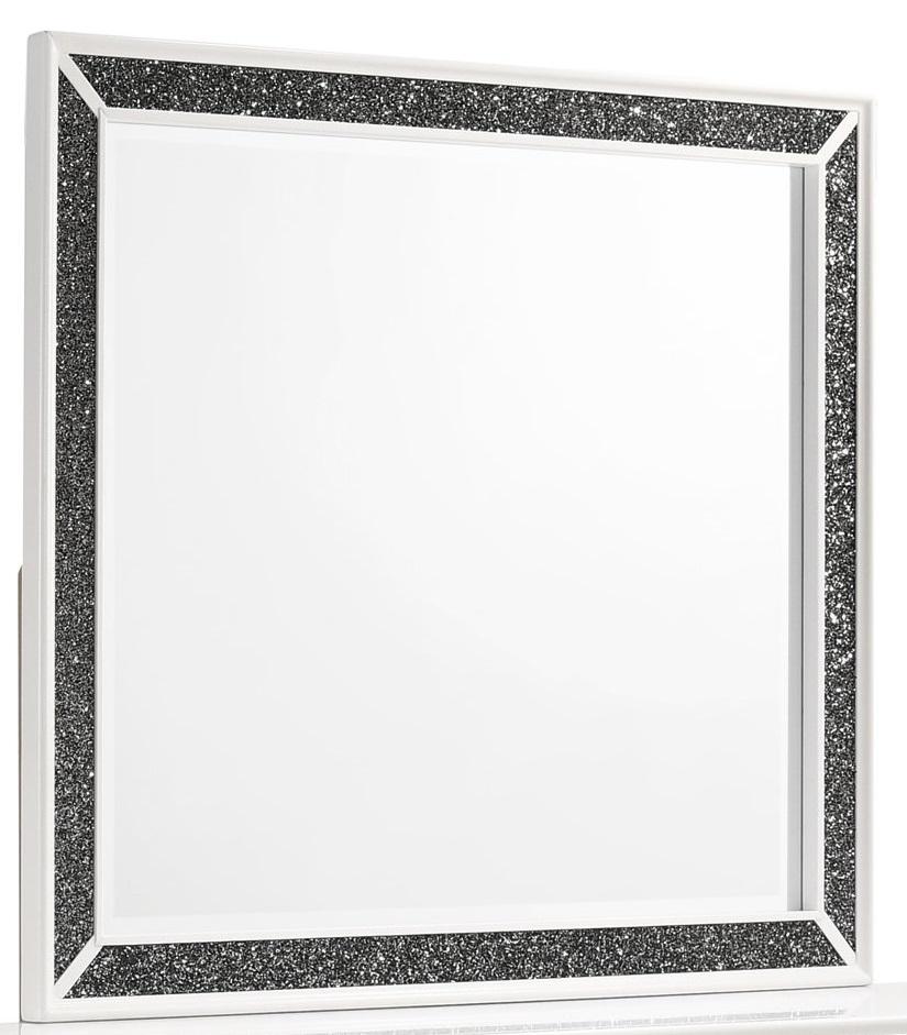 New Classic Furniture Park Imperial Mirror in White - Ideal Furniture (Fresno,CA)