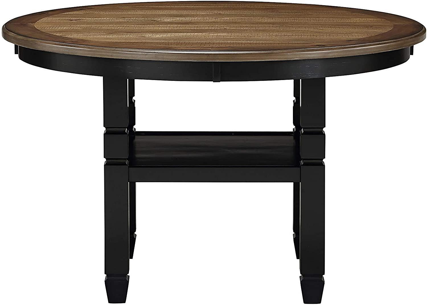 New Classic Furniture Prairie Point 47" Round Dining Table in Black - Ideal Furniture (Fresno,CA)