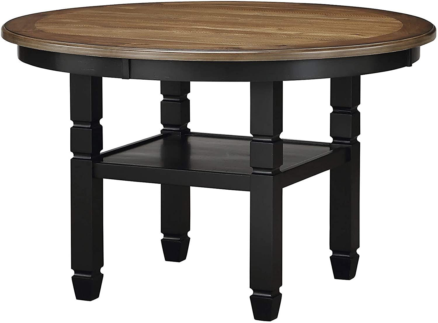 New Classic Furniture Prairie Point 47" Round Dining Table in Black - Ideal Furniture (Fresno,CA)