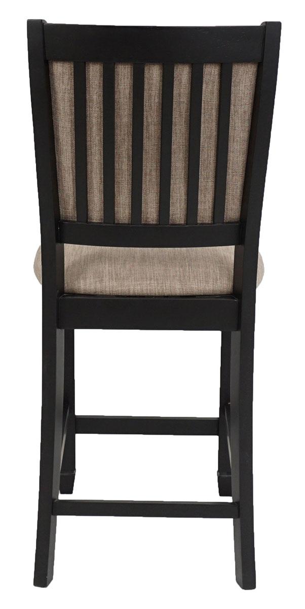 New Classic Furniture Prairie Point Counter Height Chair in Black (Set of 2) - Ideal Furniture (Fresno,CA)
