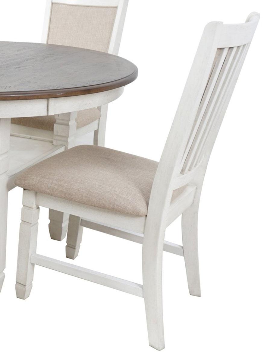 New Classic Furniture Prairie Point Side Chair in White (Set of 2) - Ideal Furniture (Fresno,CA)