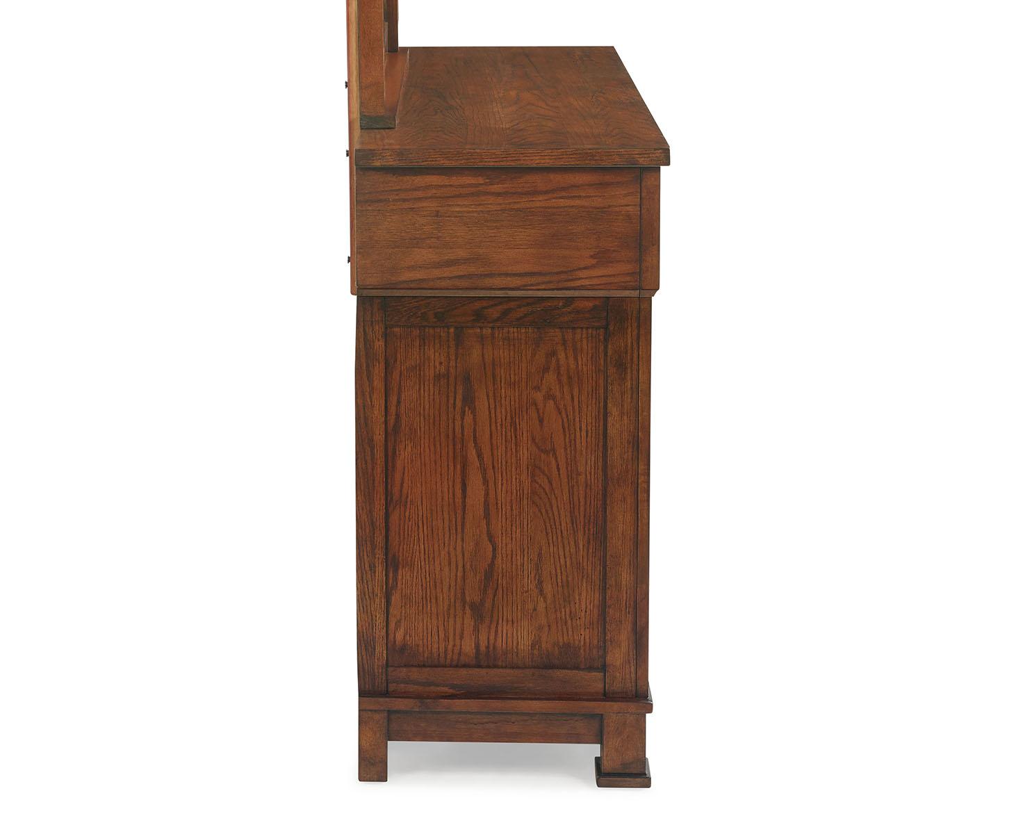 New Classic Furniture Providence 7 Drawer Dresser in Dark Oak - Ideal Furniture (Fresno,CA)