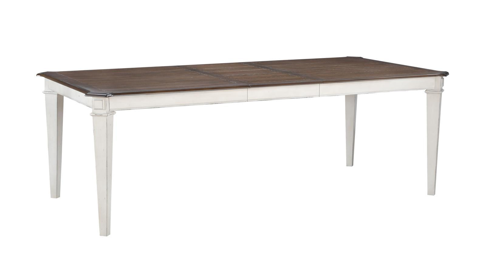 New Classic Furniture Anastasia Rectangular Dining Table in Antique Bisque - Ideal Furniture (Fresno,CA)
