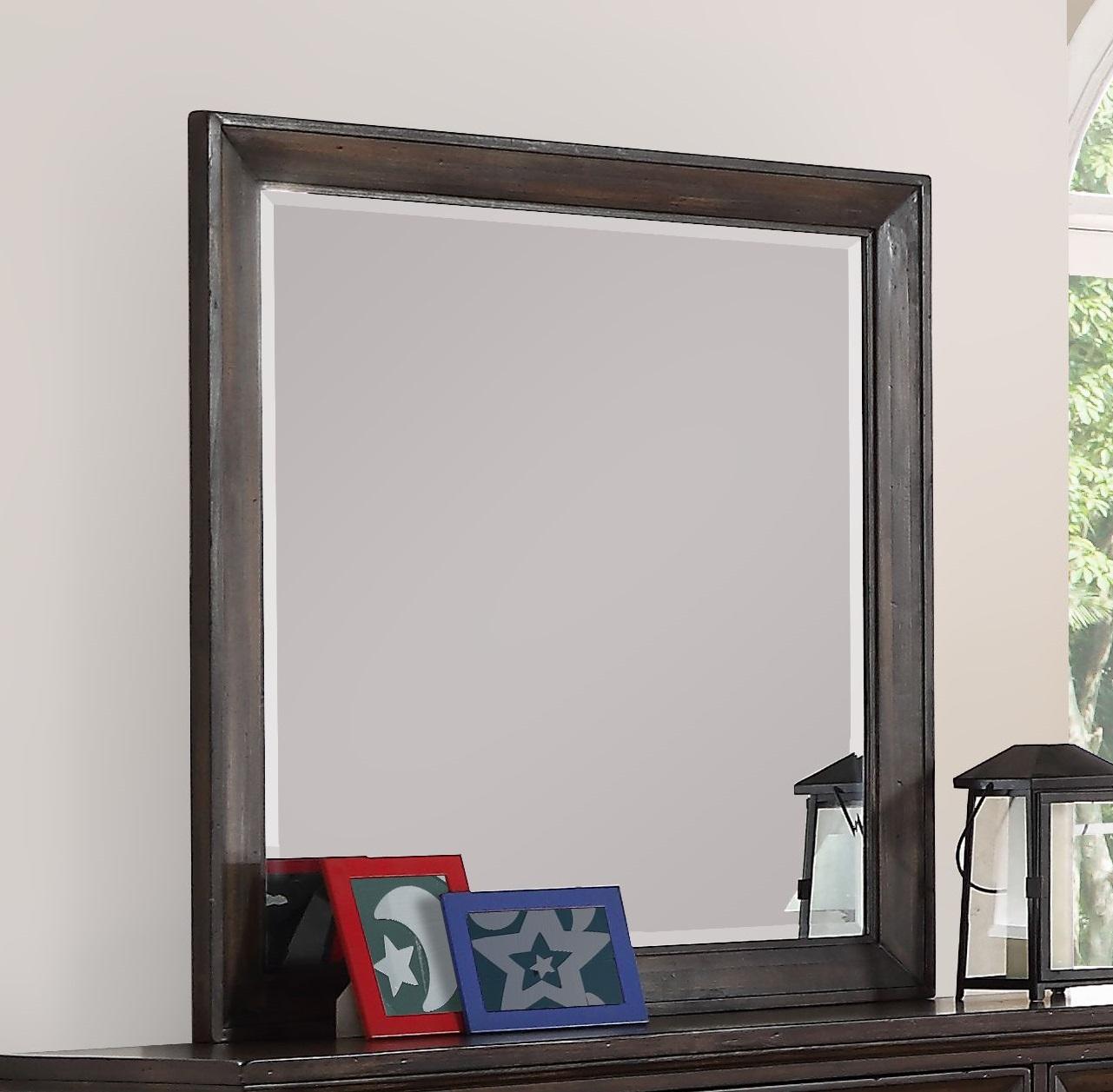 New Classic Furniture Sevilla Youth Mirror in Walnut - Ideal Furniture (Fresno,CA)