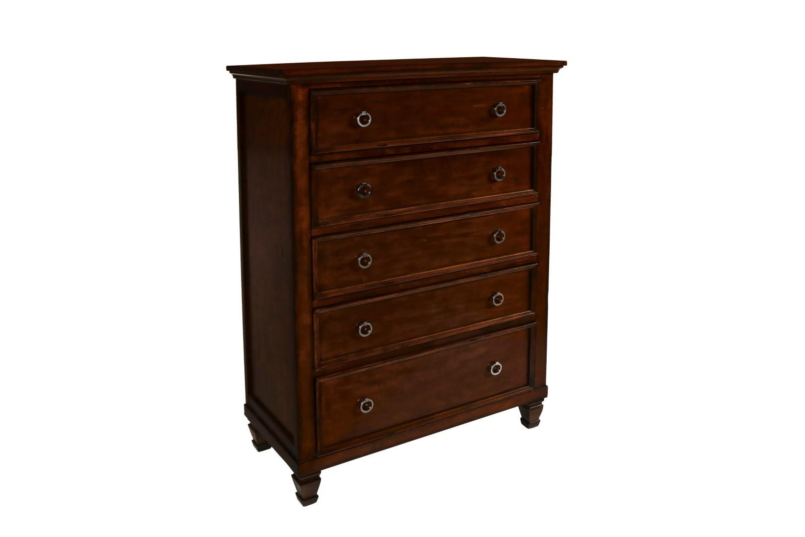 New Classic Furniture Tamarack Chest in Brown Cherry - Ideal Furniture (Fresno,CA)