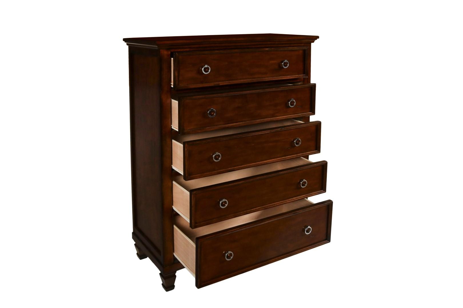 New Classic Furniture Tamarack Chest in Brown Cherry - Ideal Furniture (Fresno,CA)