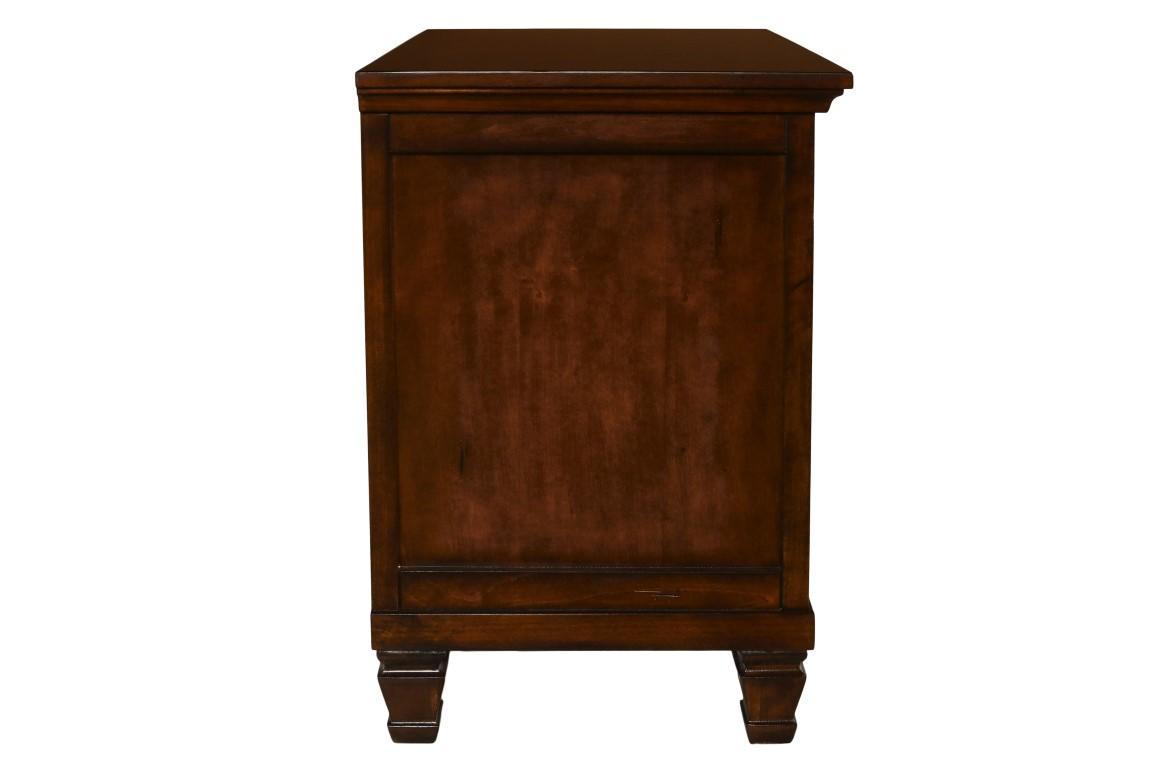 New Classic Furniture Tamarack Nightstand in Brown Cherry - Ideal Furniture (Fresno,CA)