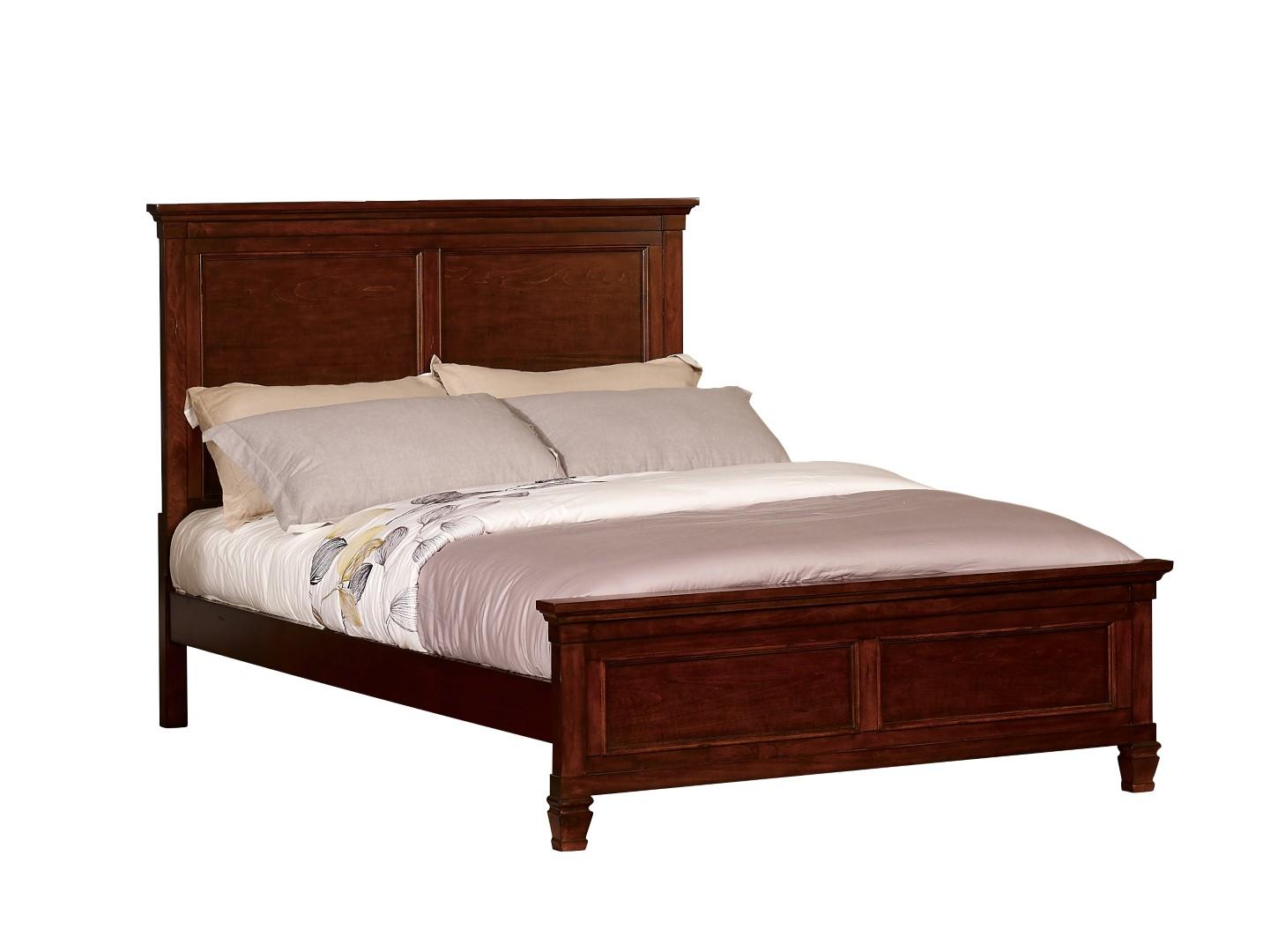 New Classic Furniture Tamarack King Bed in Brown Cherry