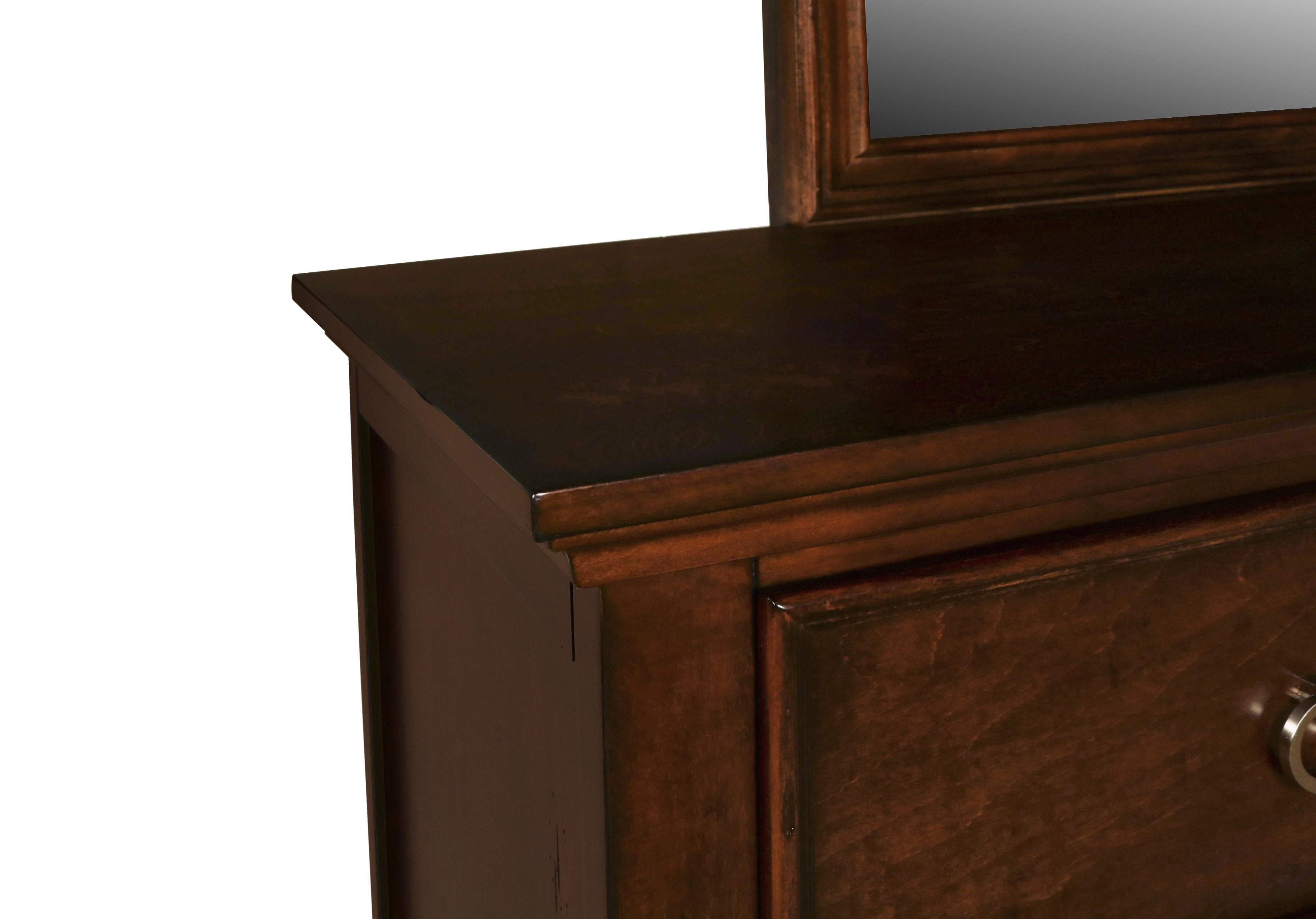 New Classic Furniture Tamarack Mirror in Brown Cherry - Ideal Furniture (Fresno,CA)