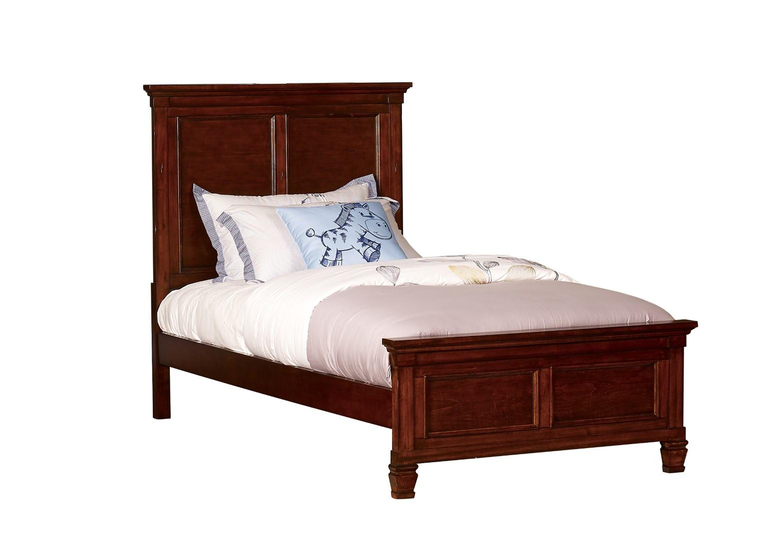 New Classic Furniture Tamarack Twin Bed in Brown Cherry - Ideal Furniture (Fresno,CA)