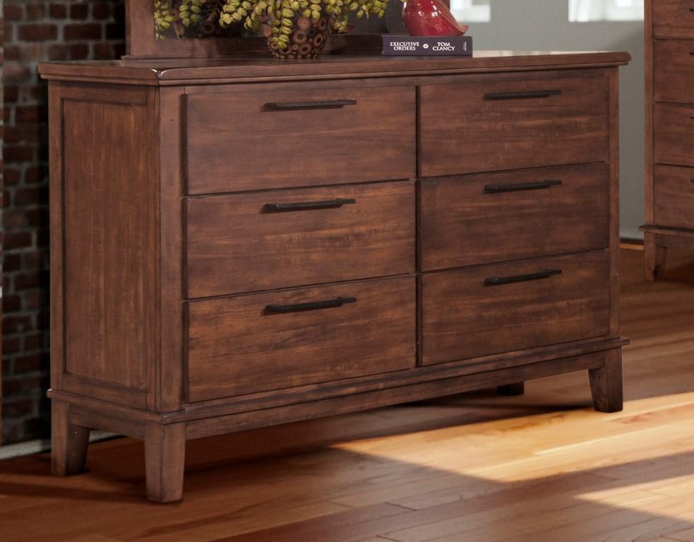 New Classic Furniture Cagney Dresser in Chestnut - Ideal Furniture (Fresno,CA)