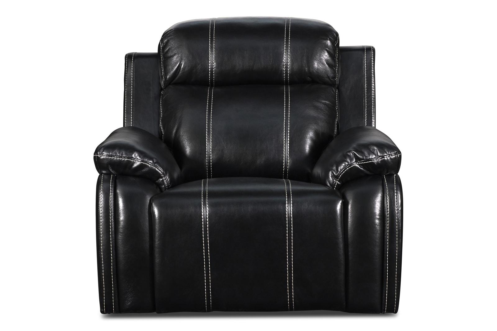 New Classic Fusion Swivel Glider Recliner with Power Foot Rest in Ebony - Ideal Furniture (Fresno,CA)