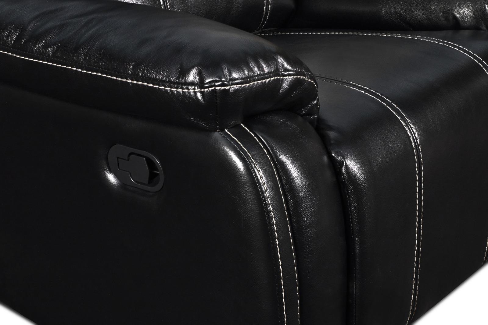 New Classic Fusion Swivel Glider Recliner in Black - Ideal Furniture (Fresno,CA)