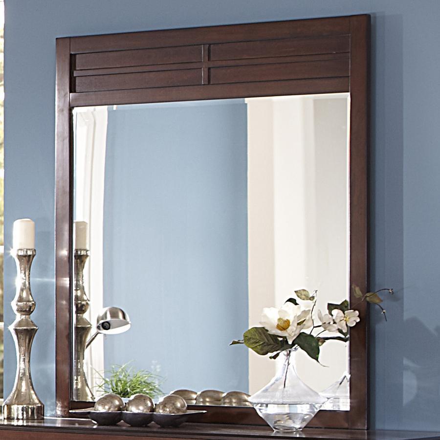 New Classic Kensington Mirror in Burnished Cherry - Ideal Furniture (Fresno,CA)