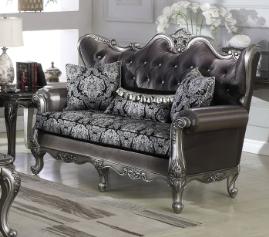 New Classic Marguerite Loveseat in Cherry - Ideal Furniture (Fresno,CA)