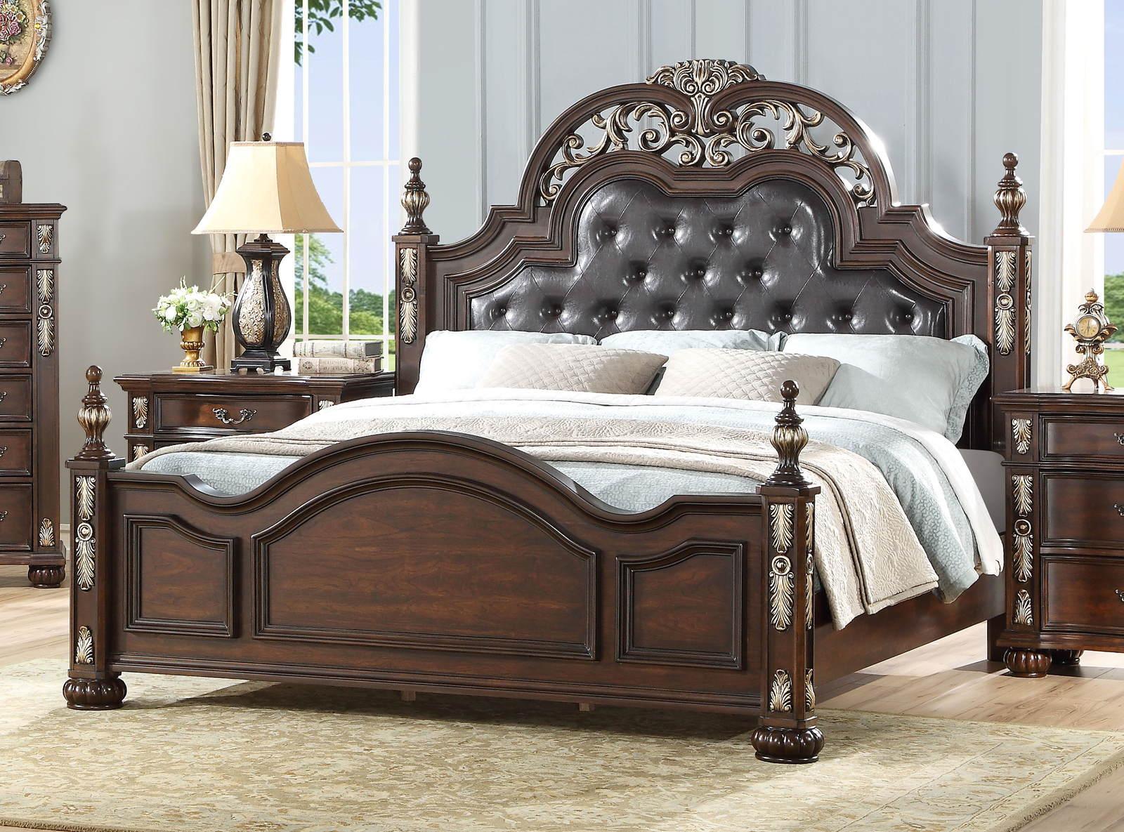 New Classic Maximus Queen Panel Bed in Madeira - Ideal Furniture (Fresno,CA)