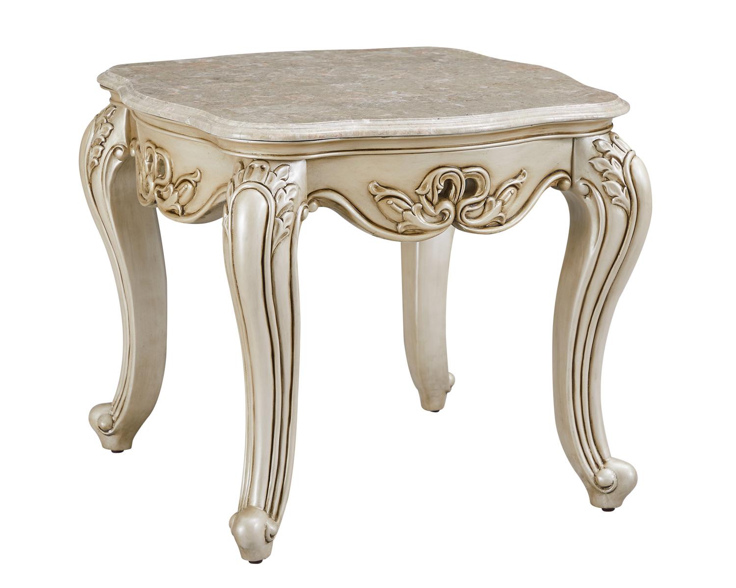 New Classic Monique End Table in Pearl - Ideal Furniture (Fresno,CA)