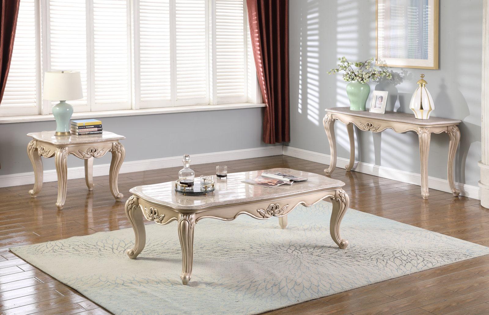 New Classic Monique Console Table in Pearl - Ideal Furniture (Fresno,CA)